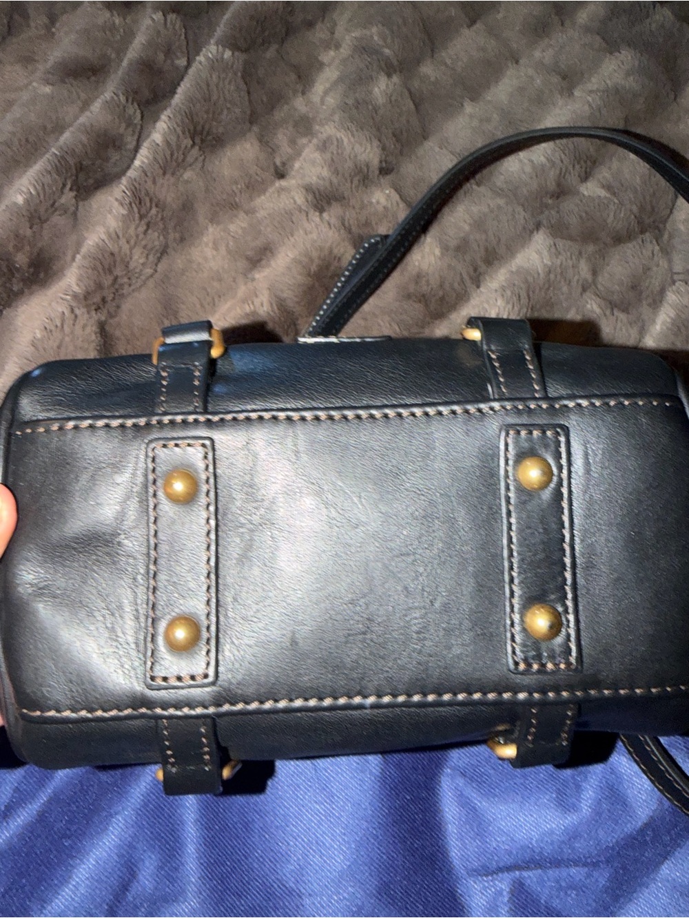 Dooney & Bourke Nano Black Satchel with Gold Hardware - Picture 9 of 9